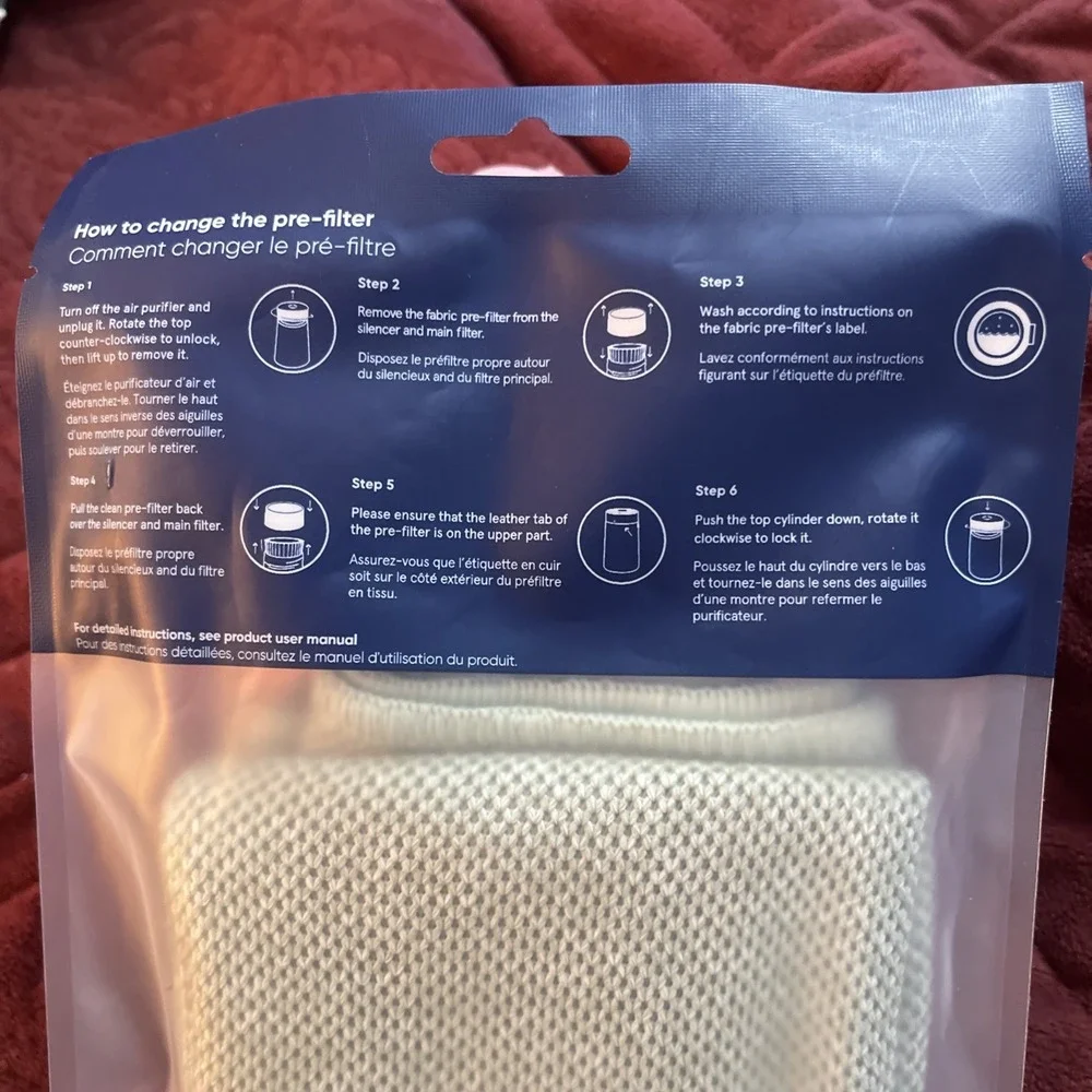 Genuine Pre-Filter For Blue Pure 511i Max Air Purifier 111361 Moss New Unopened